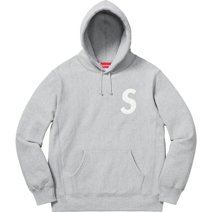 Details on S Logo Hooded Sweatshirt Heather Grey from spring summer
                                                    2020 (Price is $158)