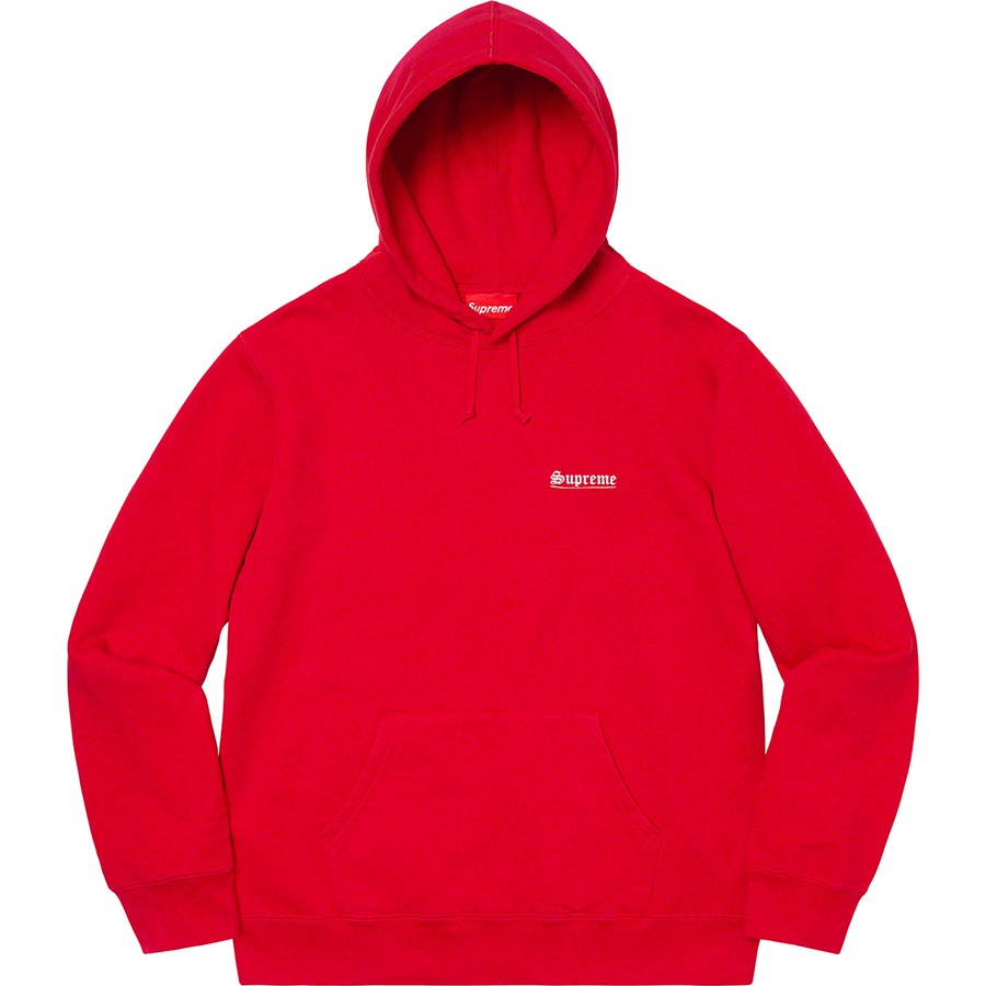 Details on Mary Hooded Sweatshirt Red from spring summer 2020 (Price is $178)