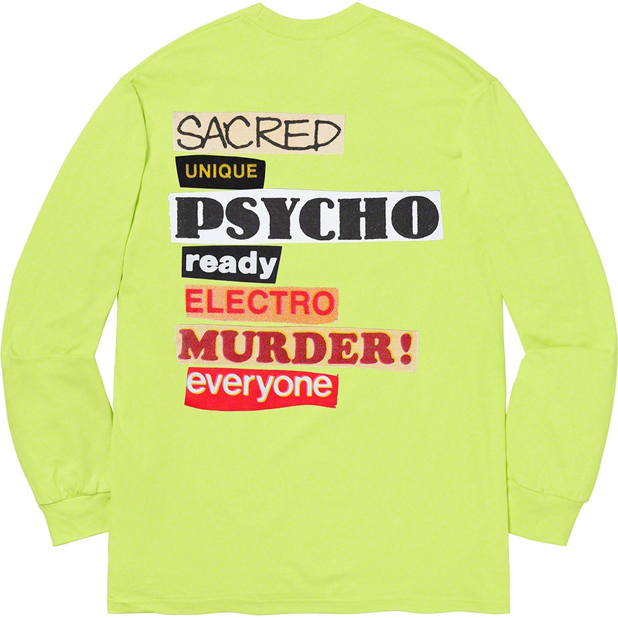 Details on Sacred Unique L S Tee Neon Green from spring summer
                                                    2020 (Price is $40)