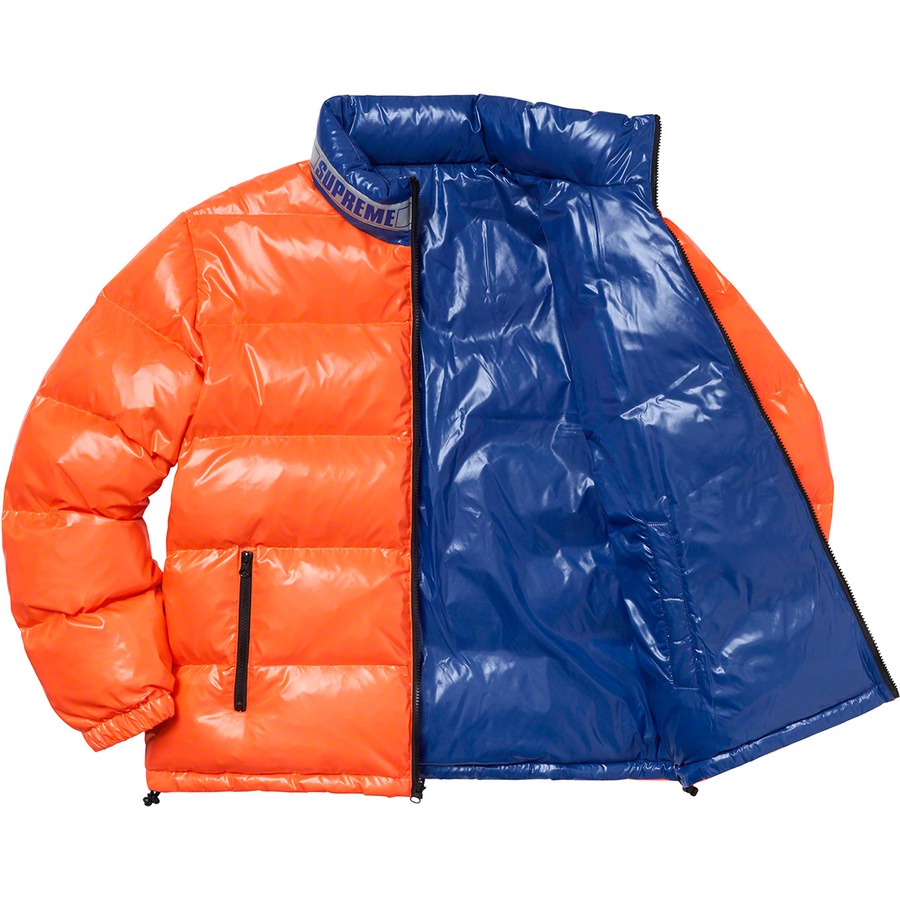 Details on Shiny Reversible Puffy Jacket Orange from spring summer 2020 (Price is $198)
