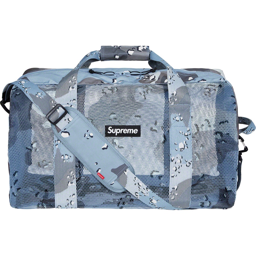 Details on Big Duffle Bag Blue Chocolate Chip Camo from spring summer
                                                    2020 (Price is $128)