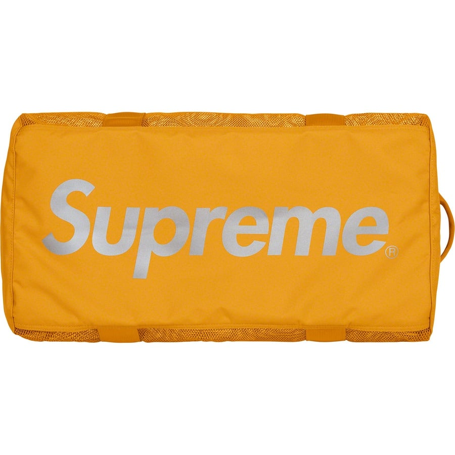 Details on Big Duffle Bag Gold from spring summer 2020 (Price is $128)