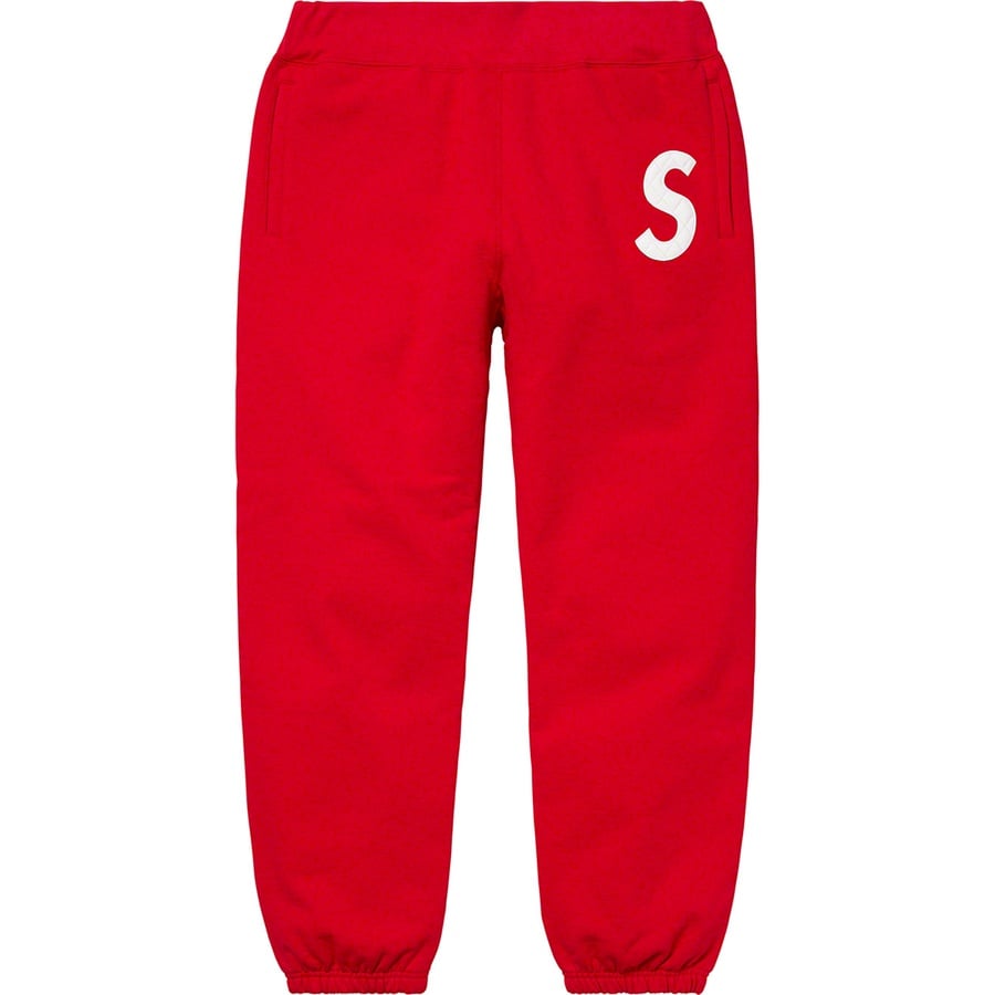 Details on S Logo Sweatpant Red from spring summer 2020 (Price is $158)
