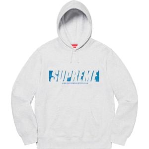supreme reflective cutout hooded sweatshirt