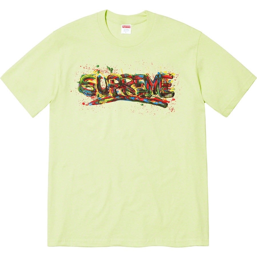 Details on Paint Logo Tee Pale Mint from spring summer 2020 (Price is $38)