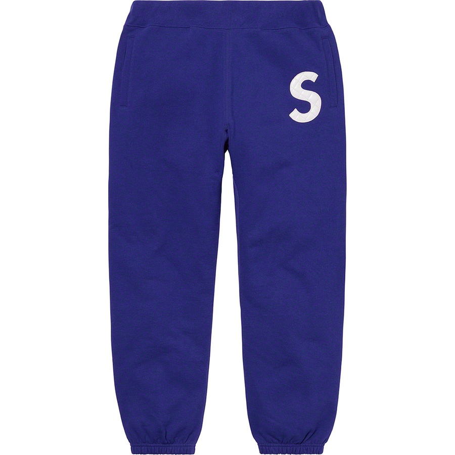 Details on S Logo Sweatpant Dark Royal from spring summer 2020 (Price is $158)