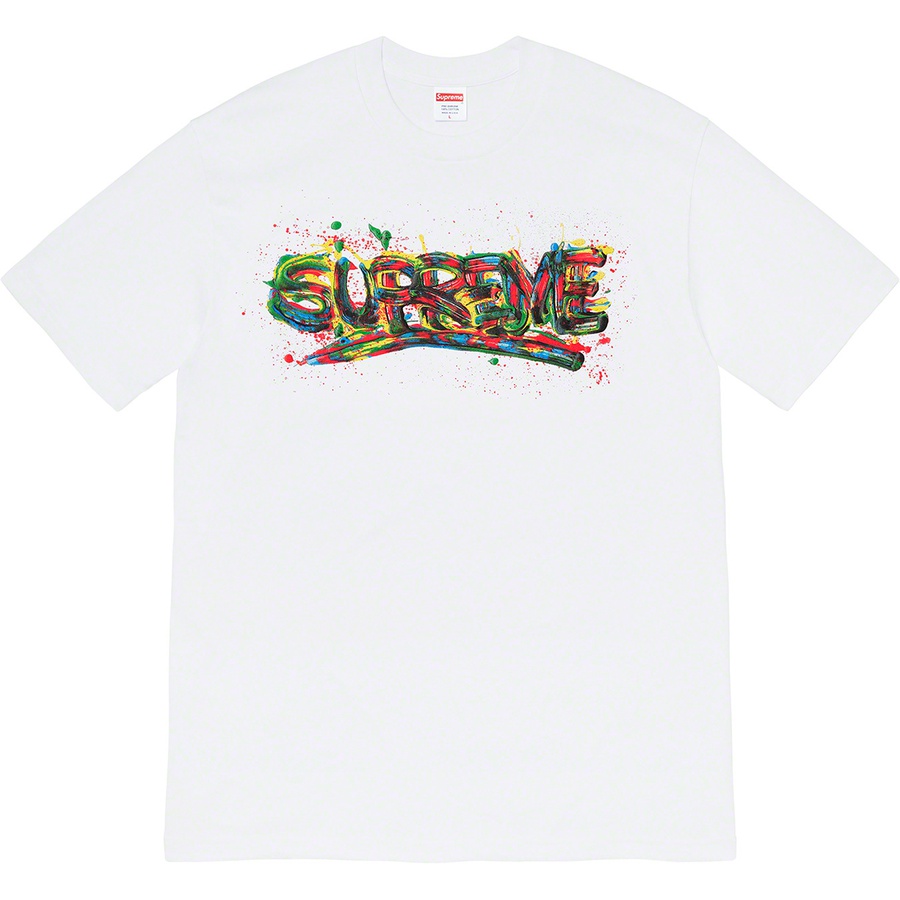 Details on Paint Logo Tee White from spring summer
                                                    2020 (Price is $38)