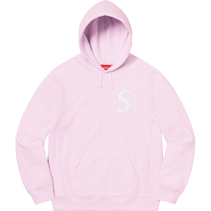 Details on S Logo Hooded Sweatshirt Light Purple from spring summer 2020 (Price is $158)