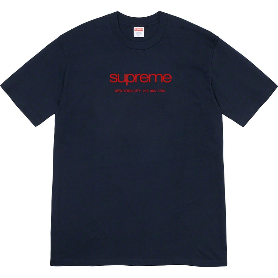 Supreme Shop Tee (SS20) - Navy - $38