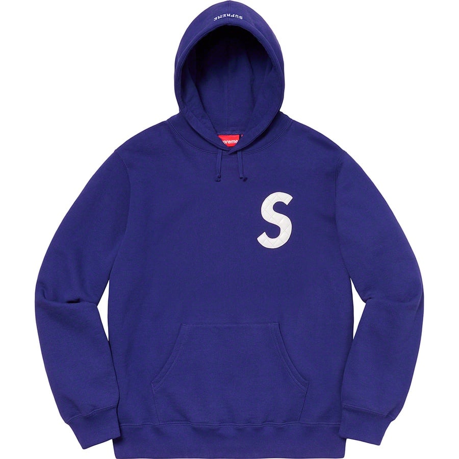 Details on S Logo Hooded Sweatshirt Dark Royal from spring summer 2020 (Price is $158)