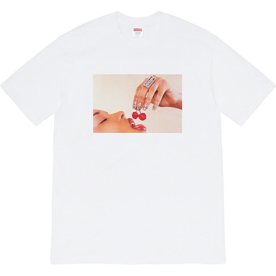 Details on Cherries Tee White from spring summer 2020 (Price is $38)