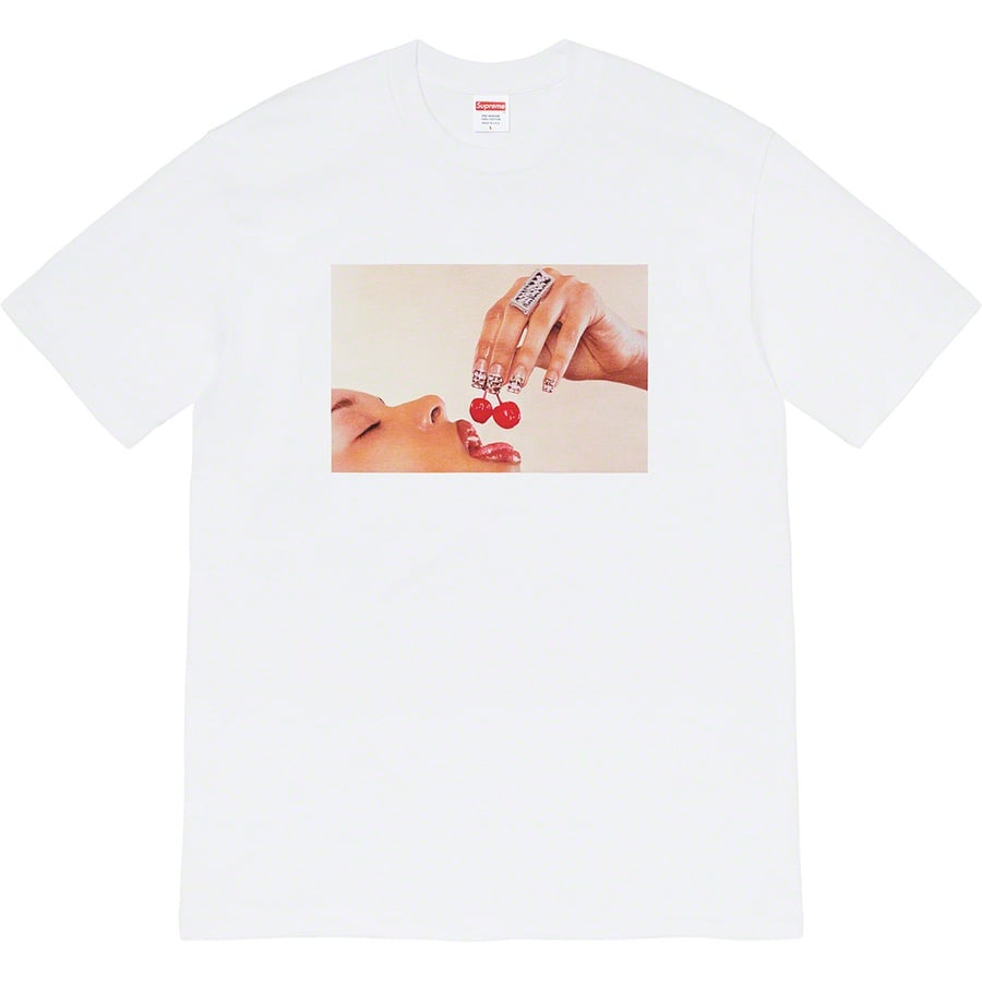 Details on Cherries Tee White from spring summer
                                                    2020 (Price is $38)