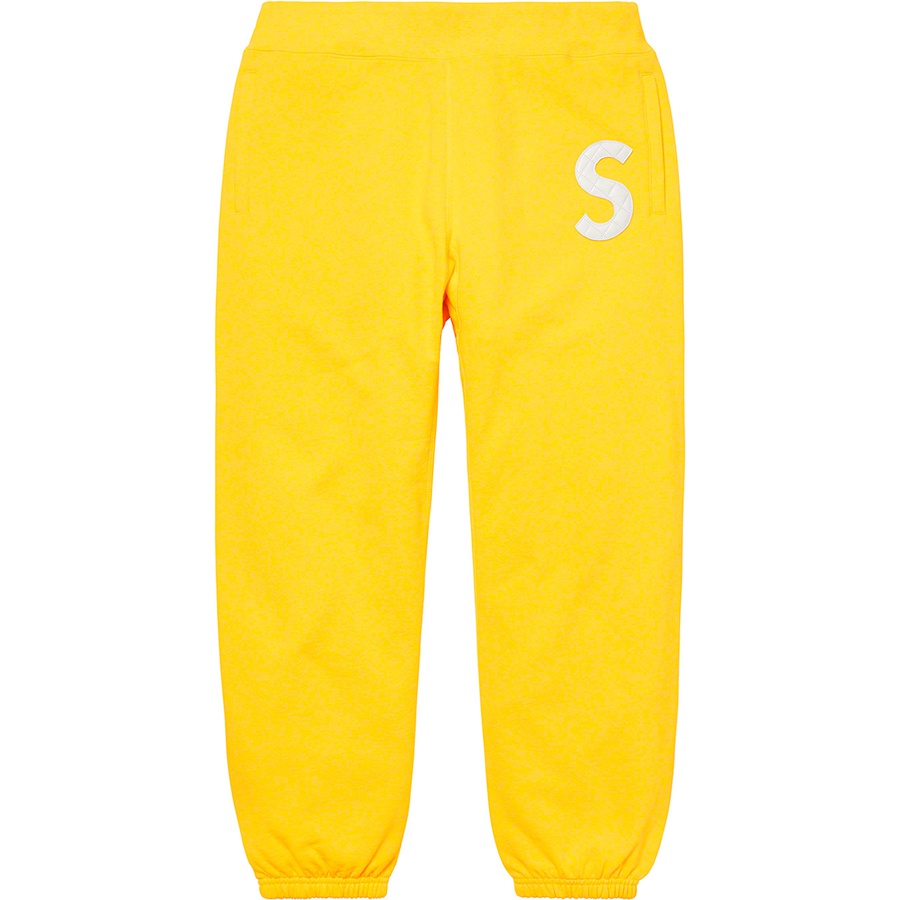 Details on S Logo Sweatpant Yellow from spring summer 2020 (Price is $158)