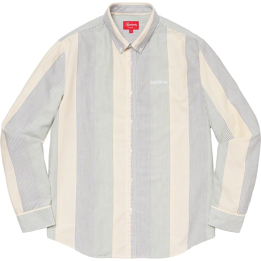 Details on Oxford Shirt Green Multi Stripe from spring summer
                                                    2020 (Price is $118)