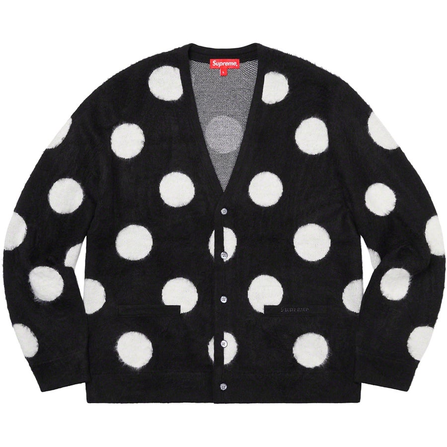 Details on Brushed Polka Dot Cardigan Black from spring summer
                                                    2020 (Price is $168)