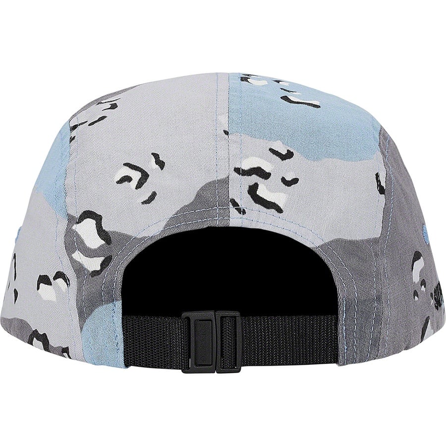 Details on Military Camp Cap Blue Chocolate Chip Camo from spring summer 2020 (Price is $48)