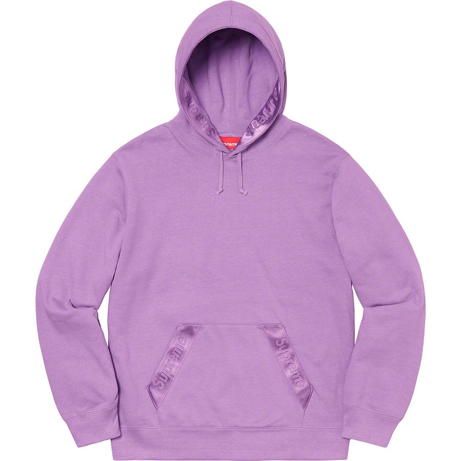 Details on Tonal Webbing Hooded Sweatshirt Violet from spring summer
                                                    2020 (Price is $158)