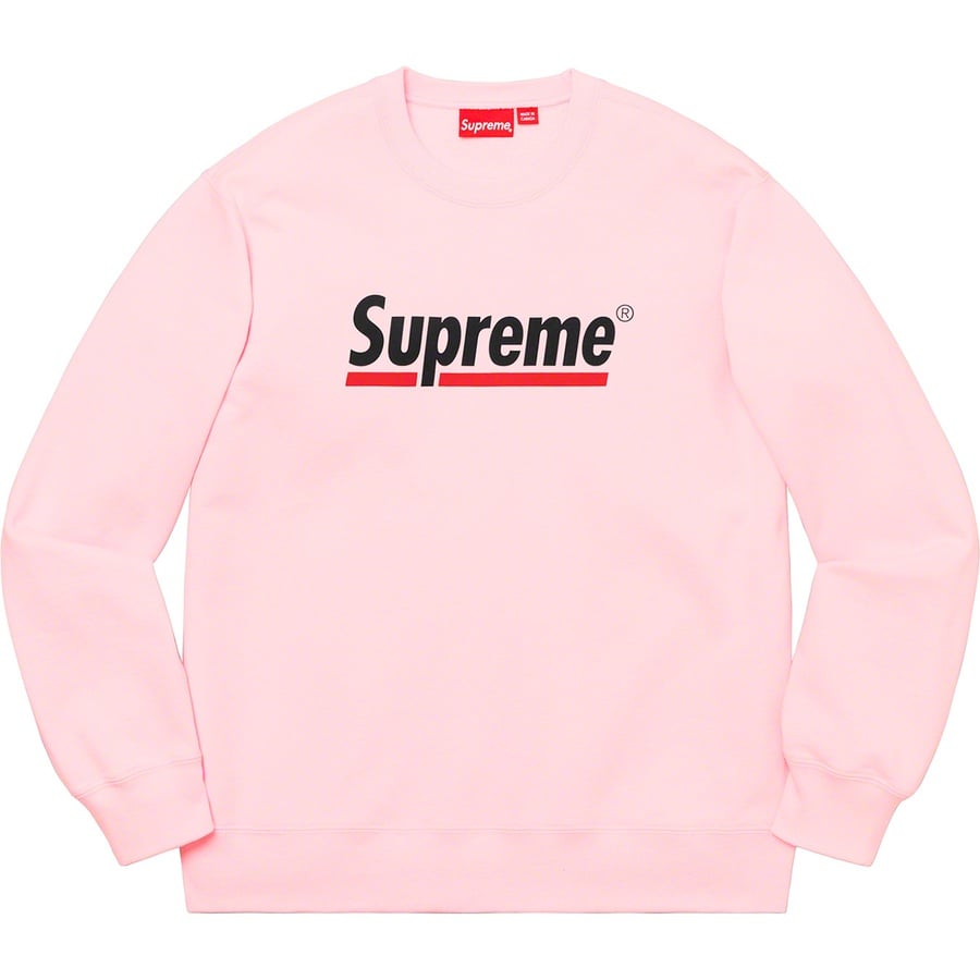 Details on Underline Crewneck Light Pink Heather from spring summer
                                                    2020 (Price is $138)