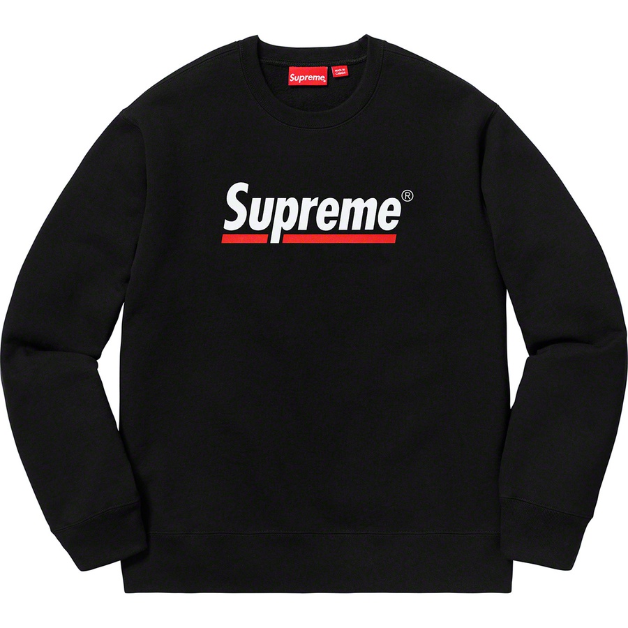 Supreme Underline Crewneck Black L