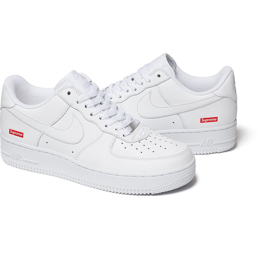 Details on Supreme Nike Air Force 1 Low White from spring summer
                                                    2020 (Price is $96)