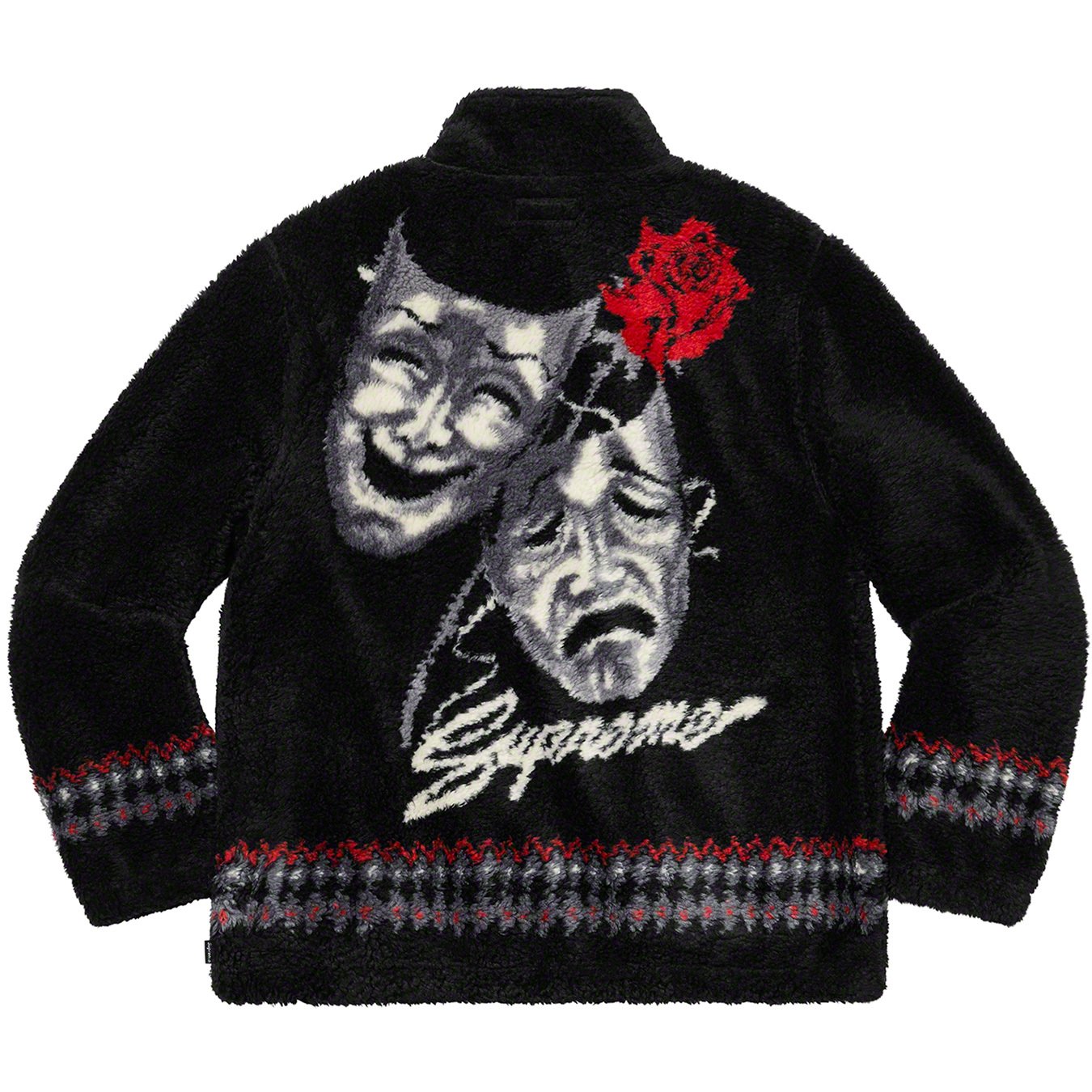 supreme drama mask fleece jacket XL-