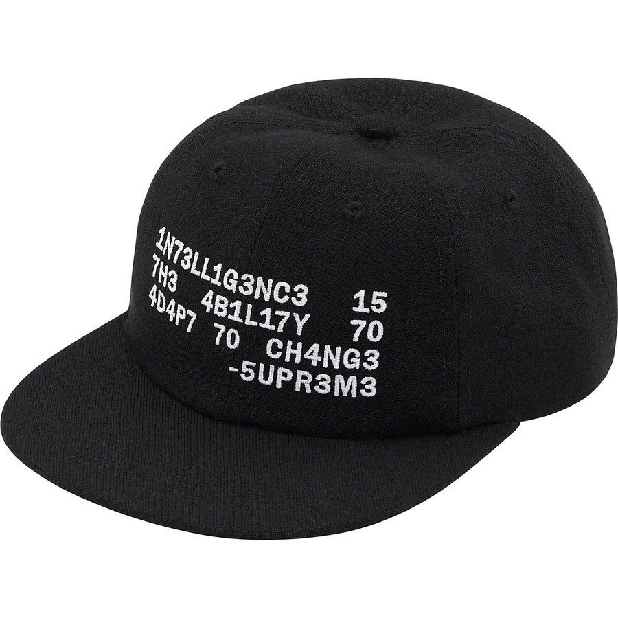 Details on Intelligence 6-Panel Black from spring summer
                                                    2020 (Price is $44)