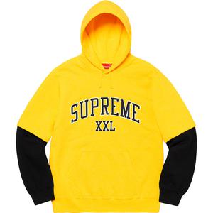 supreme xxl hooded sweatshirt black
