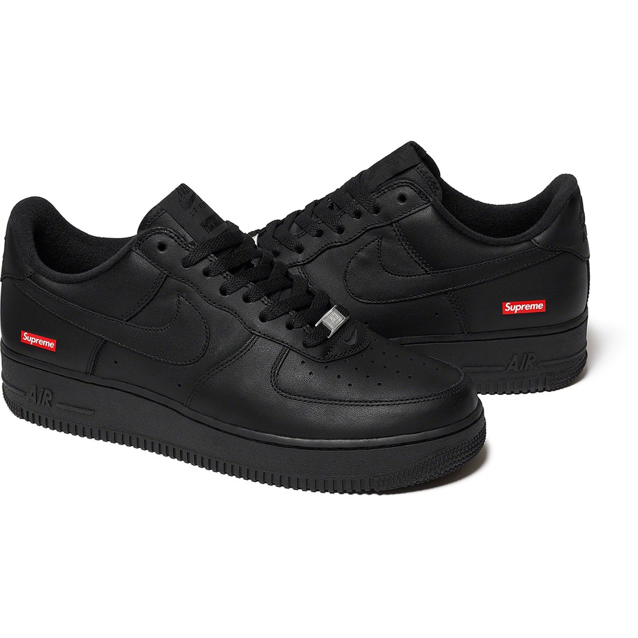 Details on Supreme Nike Air Force 1 Low Black from spring summer
                                                    2020 (Price is $96)