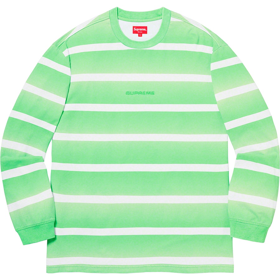Details on Fade Stripe L S Top Bright Green from spring summer
                                                    2020 (Price is $78)