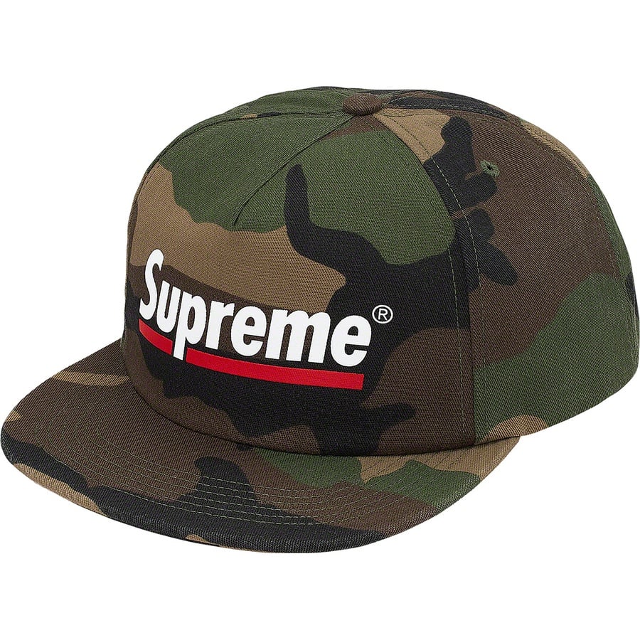 Details on Underline 5-Panel Woodland Camo from spring summer 2020 (Price is $42)