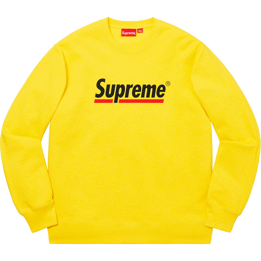 Details on Underline Crewneck Lemon from spring summer
                                                    2020 (Price is $138)