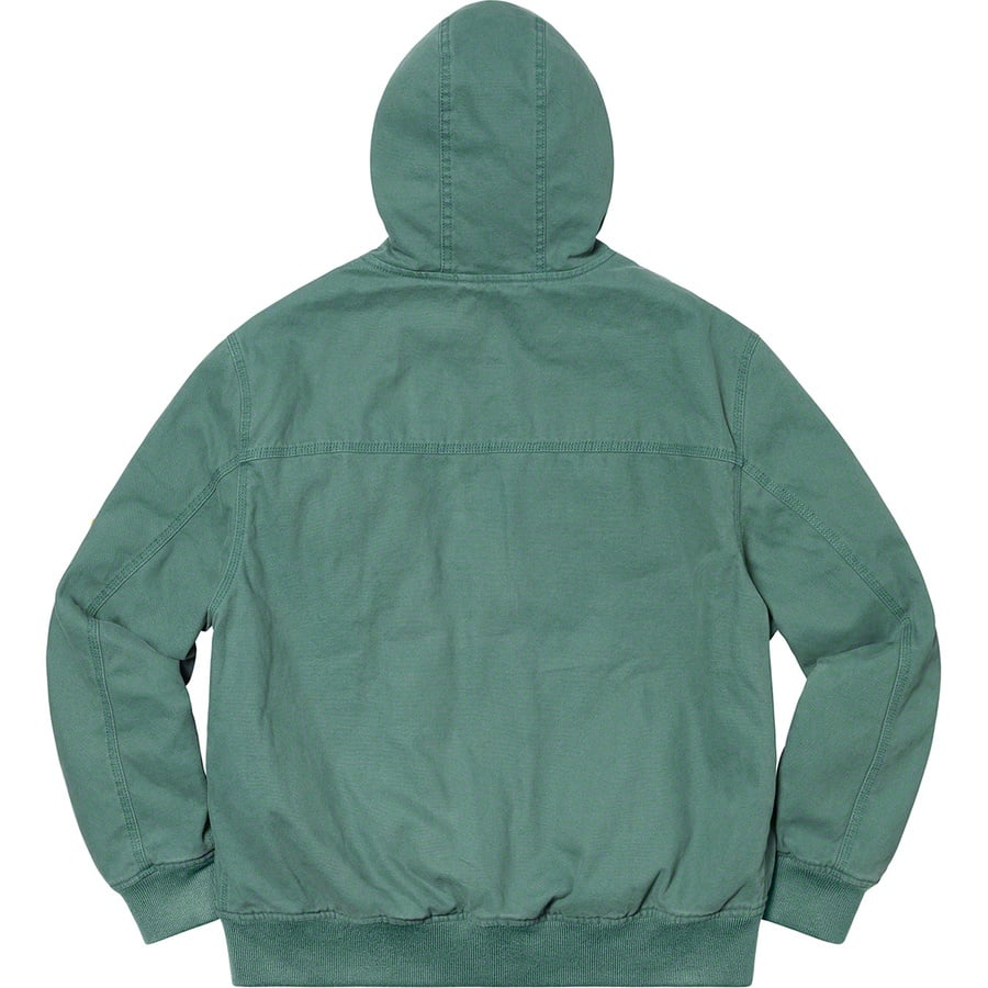 Details on Canvas Hooded Work Jacket Work Green from spring summer
                                                    2020 (Price is $198)
