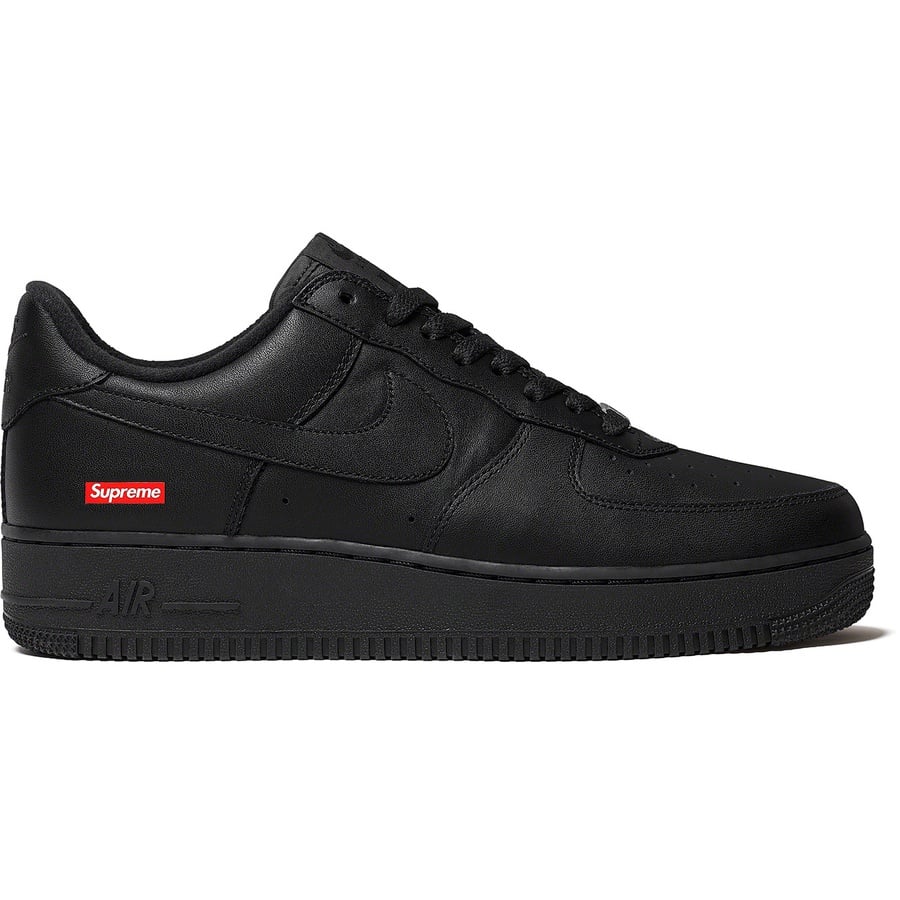 Details on Supreme Nike Air Force 1 Low Black from spring summer
                                                    2020 (Price is $96)