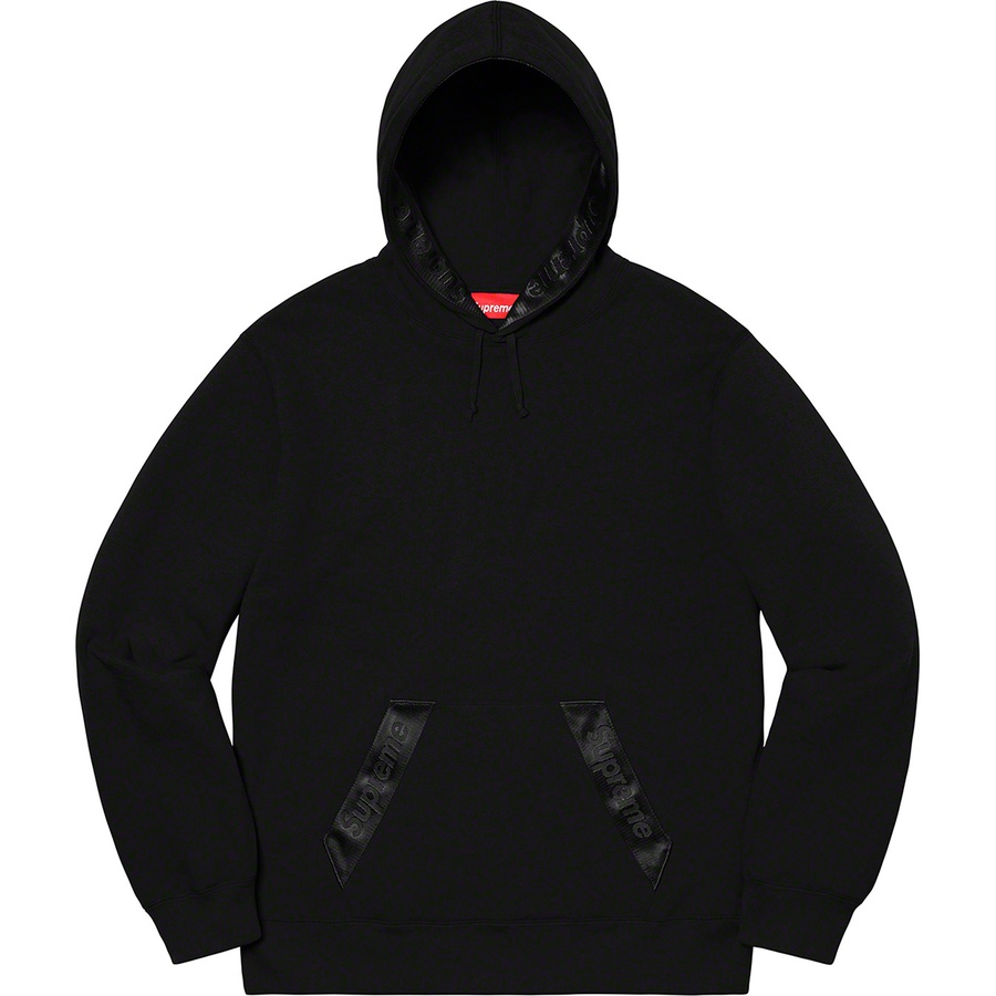 Details on Tonal Webbing Hooded Sweatshirt Black from spring summer
                                                    2020 (Price is $158)