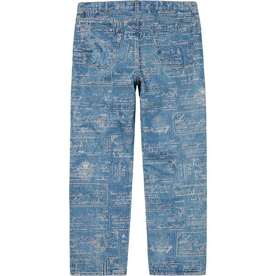 Details on Checks Embroidered Jean Blue from spring summer
                                                    2020 (Price is $178)