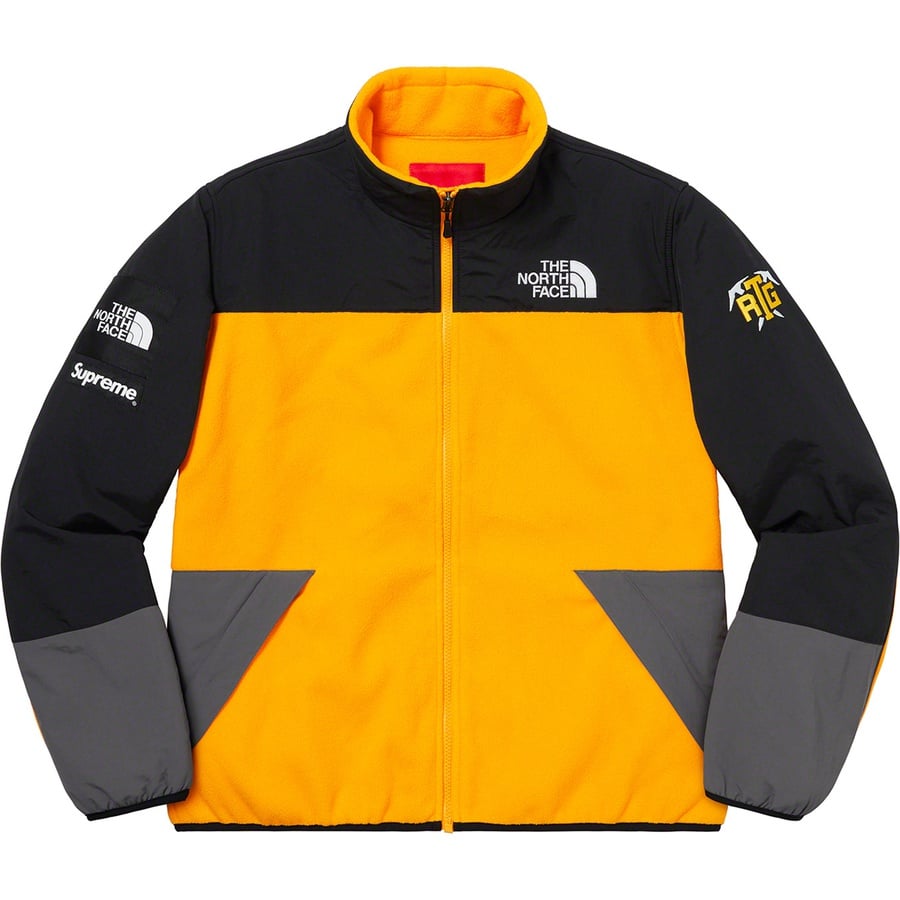 Details on Supreme The North Face RTG Fleece Jacket Gold from spring summer
                                                    2020 (Price is $298)