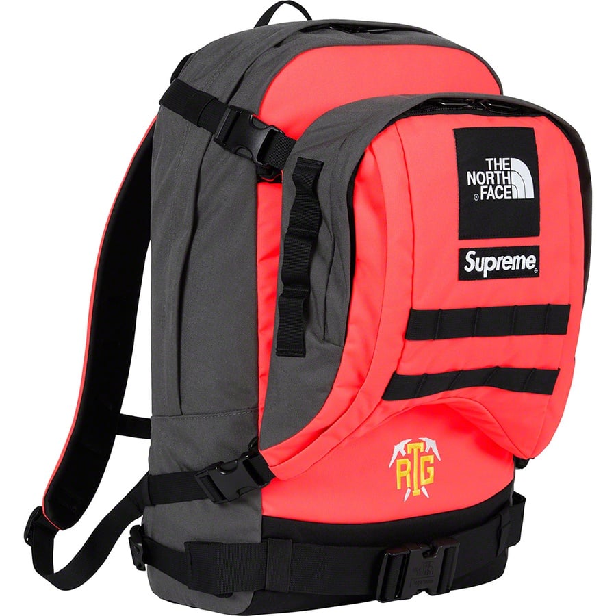 Details on Supreme The North Face RTG Backpack Bright Red from spring summer
                                                    2020 (Price is $168)