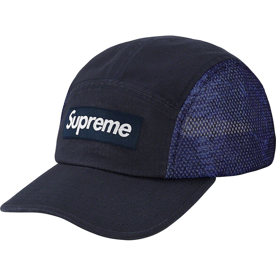 Details on Snakeskin Mesh Camp Cap Navy from spring summer
                                                    2020 (Price is $48)