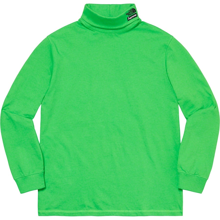 Details on Supreme The North Face RTG Turtleneck Bright Green from spring summer
                                                    2020 (Price is $168)