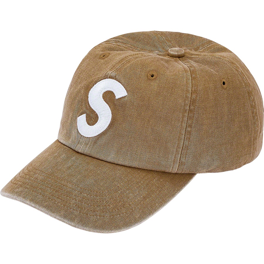Details on Pigment Print S Logo 6-Panel Tan from spring summer 2020 (Price is $48)