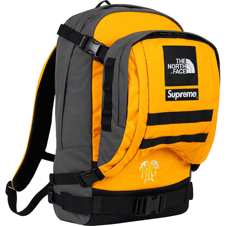 Details on Supreme The North Face RTG Backpack Gold from spring summer
                                                    2020 (Price is $168)