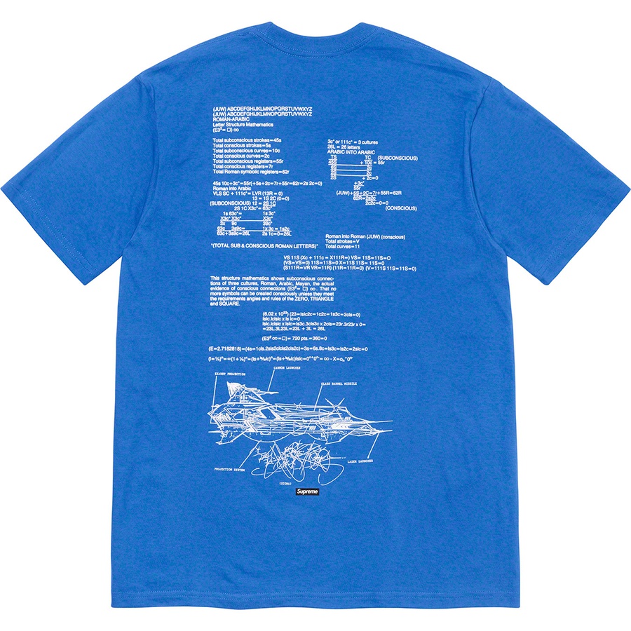 Details on Rammellzee Tee Royal from spring summer
                                                    2020 (Price is $48)