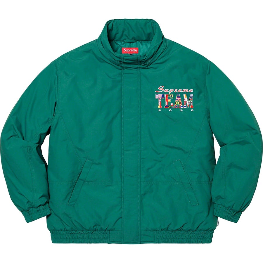 Details on Supreme Team Puffy Jacket Teal from spring summer
                                                    2020 (Price is $248)