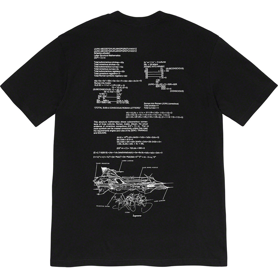Details on Rammellzee Tee Black from spring summer 2020 (Price is $48)