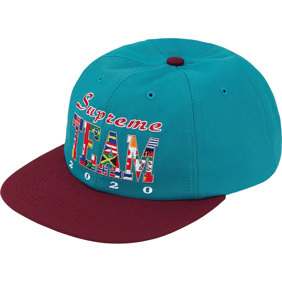 Details on Supreme Team 6-Panel Teal from spring summer
                                                    2020 (Price is $48)