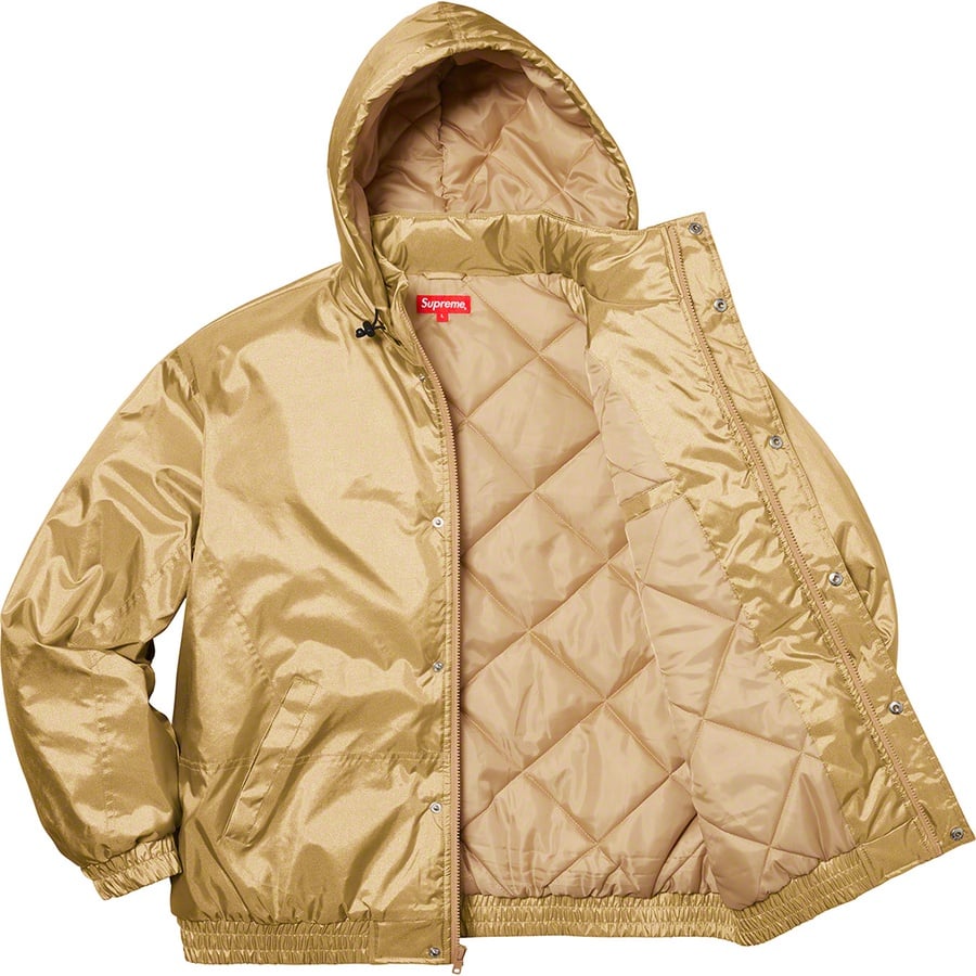 Details on Supreme Team Puffy Jacket Gold from spring summer
                                                    2020 (Price is $248)