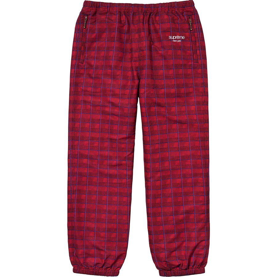 Details on Track Pant Red Glen Plaid from spring summer 2020 (Price is $128)