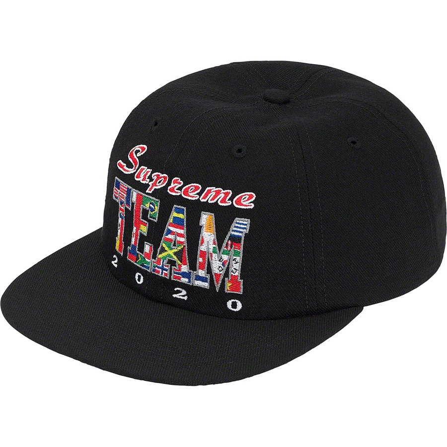 Details on Supreme Team 6-Panel Black from spring summer
                                                    2020 (Price is $48)