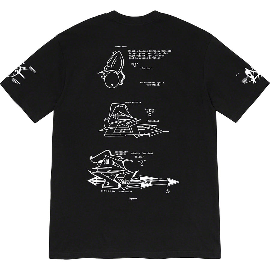 Details on Rammellzee Tag Tee Black from spring summer 2020 (Price is $48)