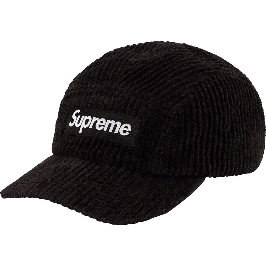 Details on Wide Wale Corduroy Camp Cap Black from spring summer
                                                    2020 (Price is $48)